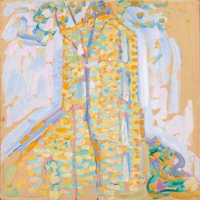 Chiesa a Domburg con Albero, 1909 da Piet Mondrian